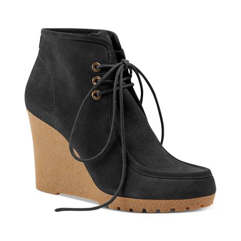 michael kors wedges sale elastic|Michael Kors black wedge booties.